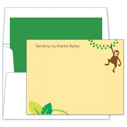 Monkey Flat Note Cards